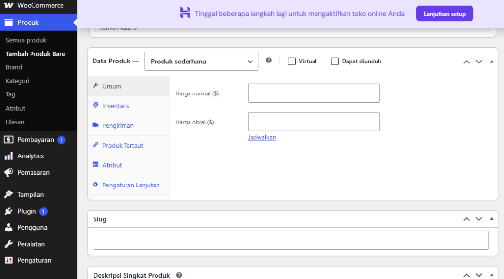 data produk fisik