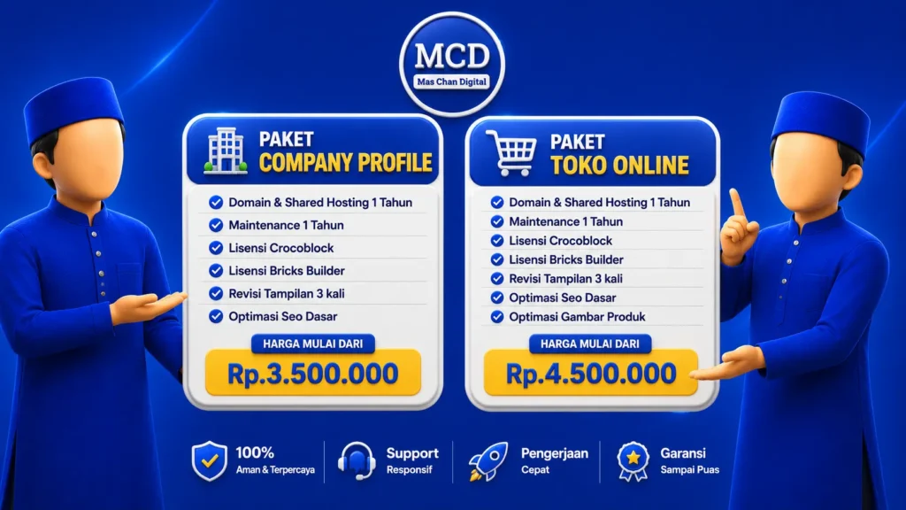 paket harga jasa pembuatan website
